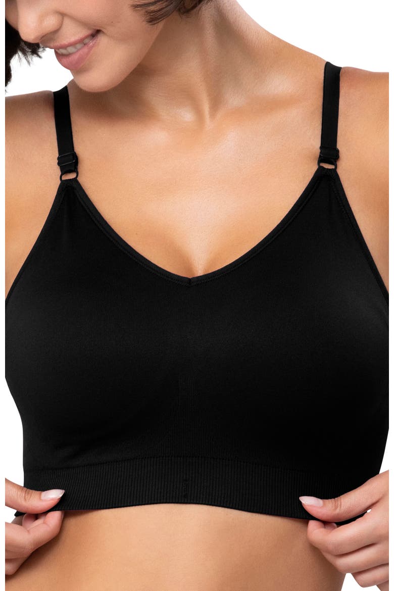 Full Coverage Comfort Bra, Alternate, color, Black