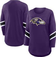 FANATICS Women's Fanatics  Purple Baltimore Ravens Redzone 3/4-Sleeve T-Shirt