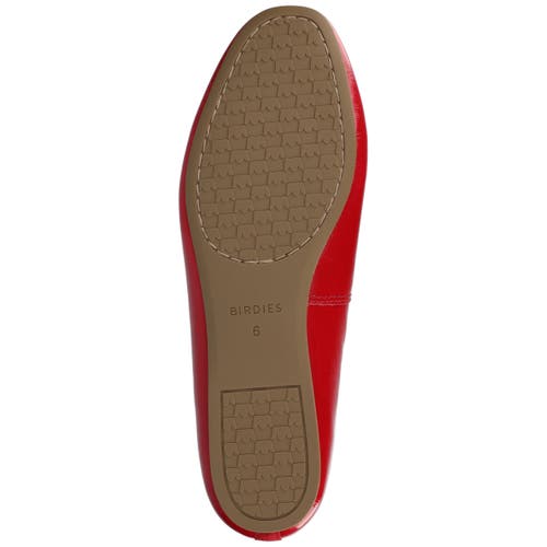 Birdies The Songbird Flat Patent Leather In Red