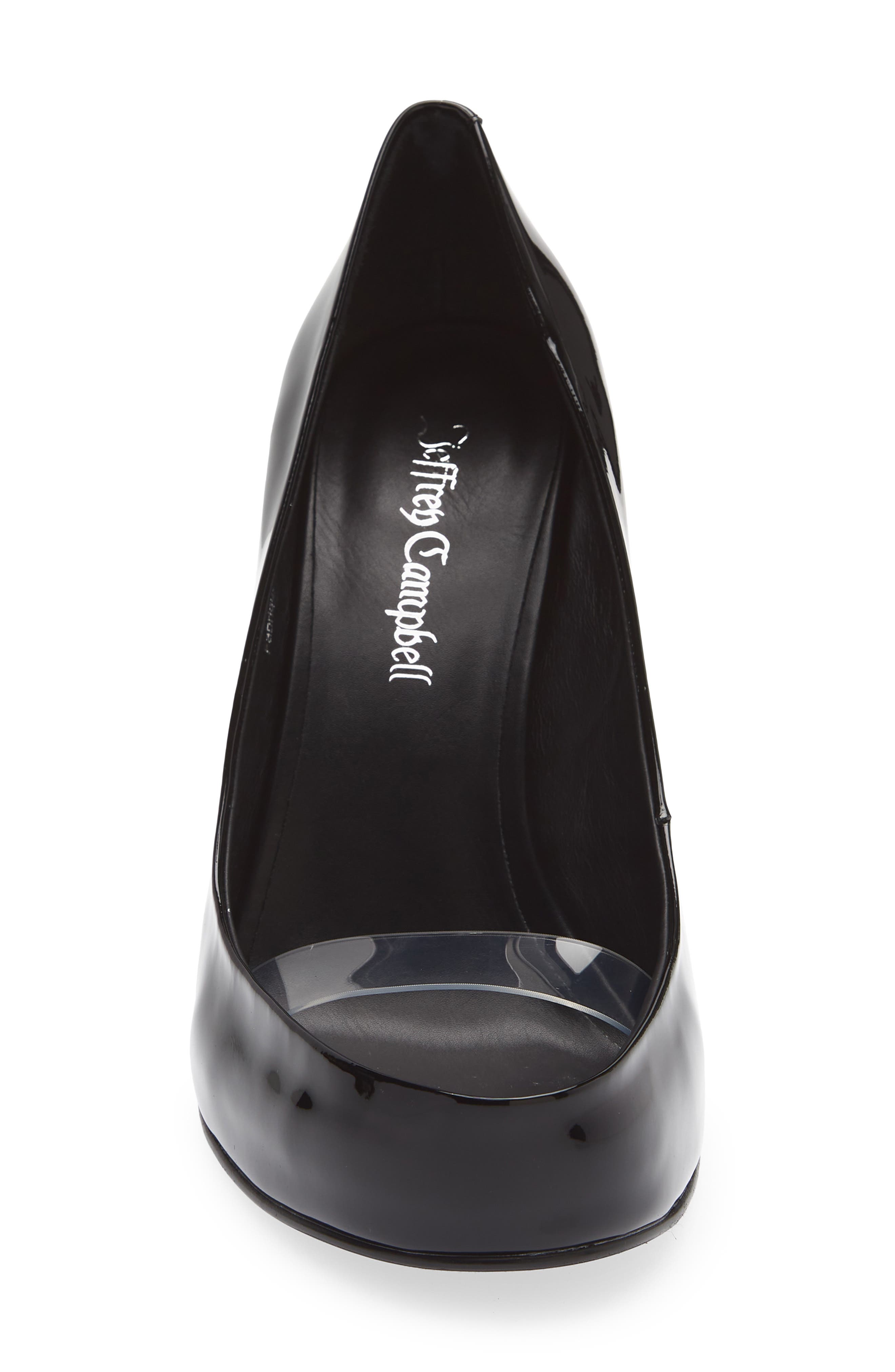 Top-Down Pump, Alternate, color, BLACK PATENT