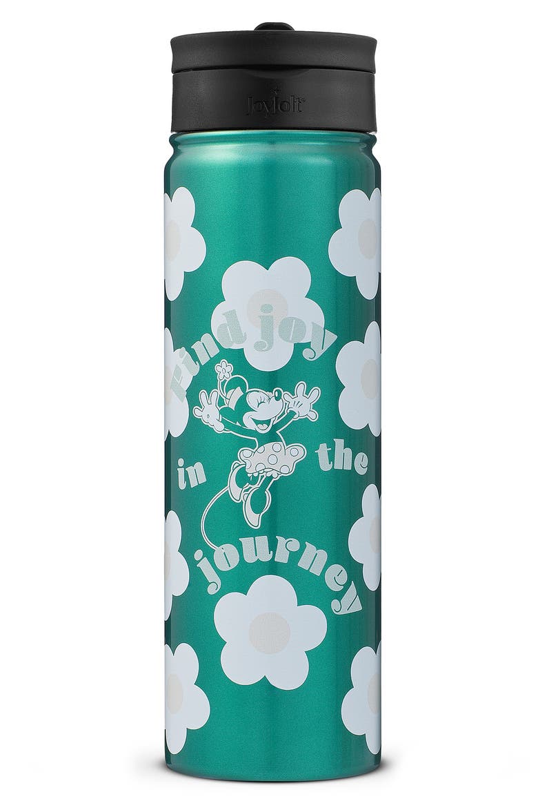 Minnie Mouse 22-Ounce Stainless Steel Water Bottle, Main, color, GREEN