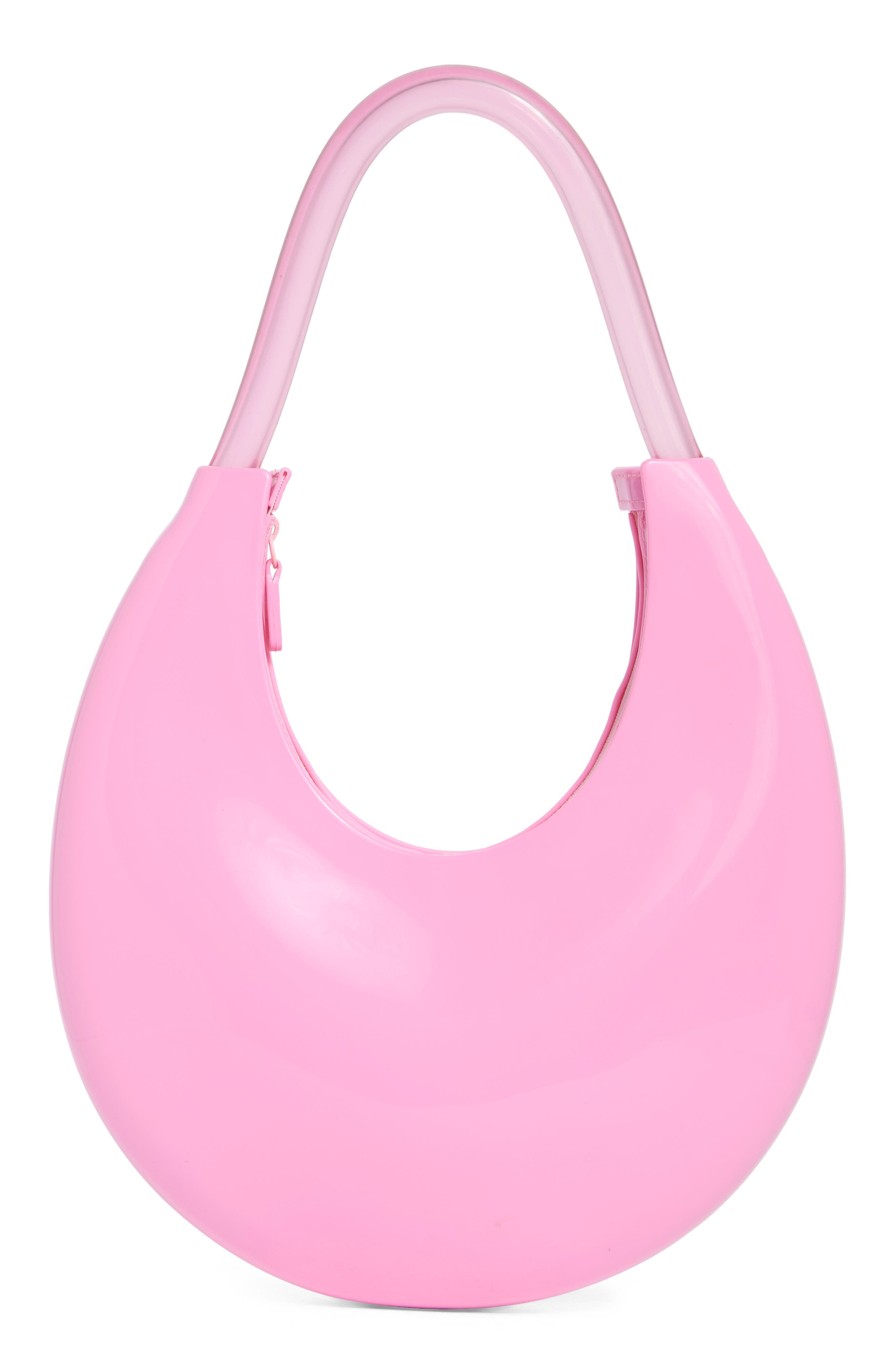 Moon Hobo Bag, Main, color, PINK/PINK