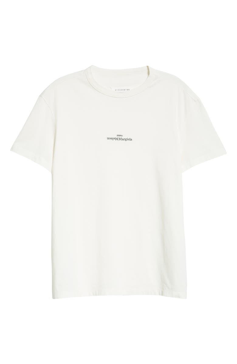 Maison Margiela Upside Down Cotton Logo T-Shirt, Alternate, color, 