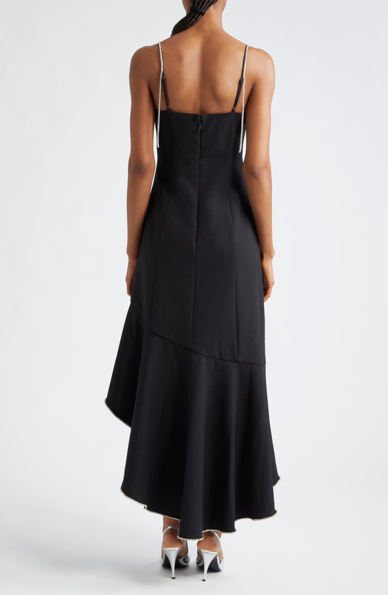 Cinq à Sept Skylar Crystal Embellished High-Low Dress, Alternate, color, 