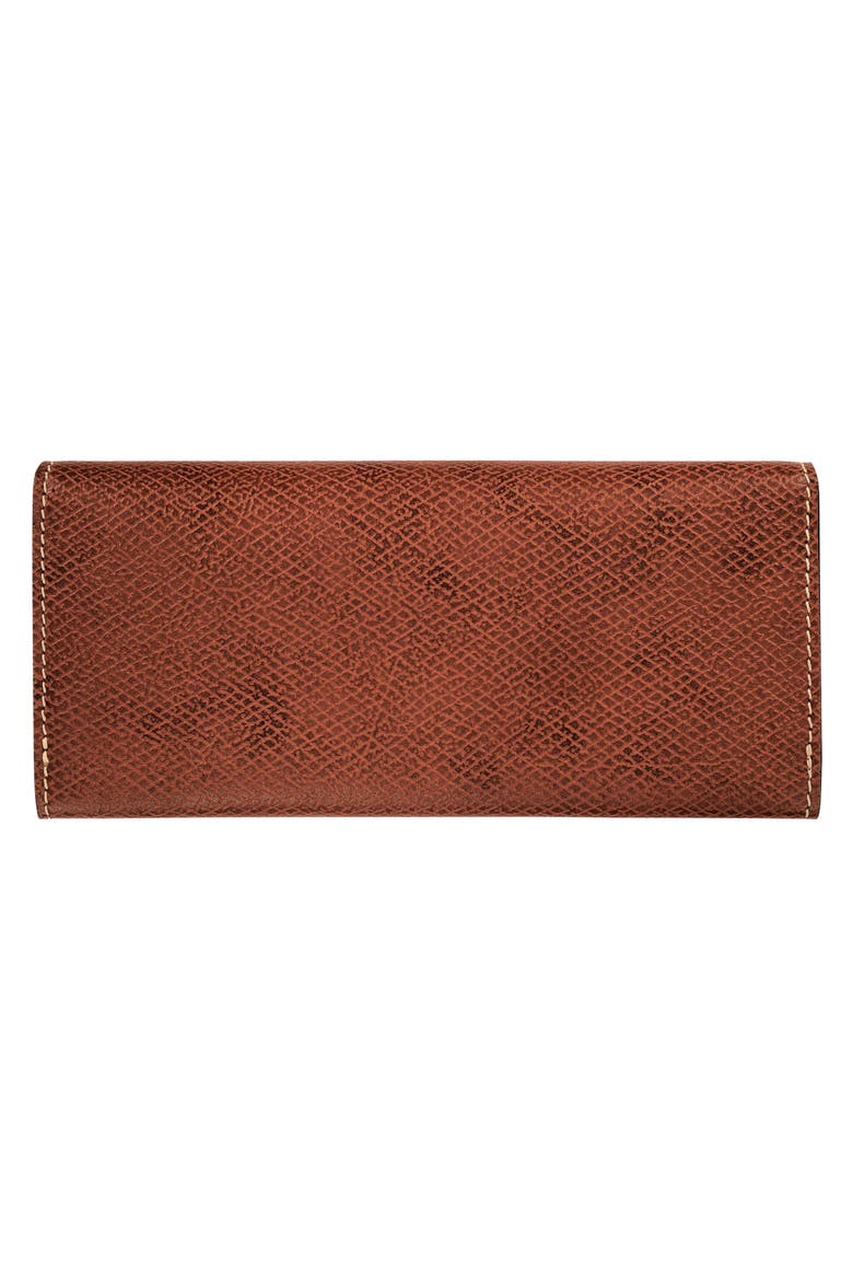 Épure Continental Leather Wallet, Alternate, color, BROWN