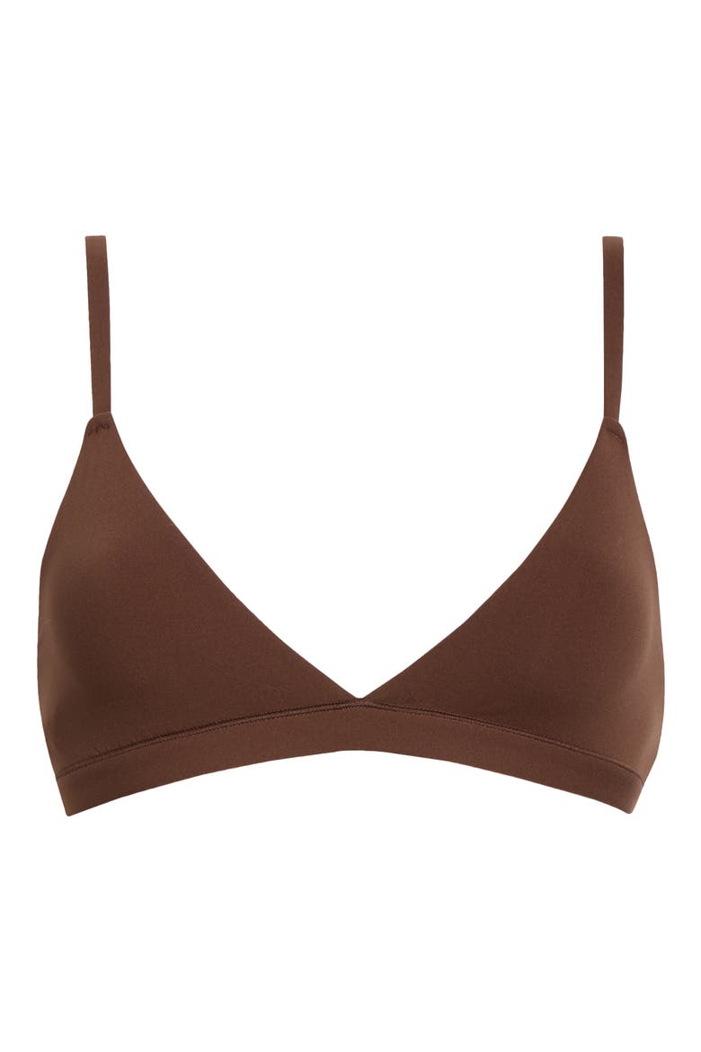 Fits Everybody Triangle Bralette, Alternate, color, COCOA