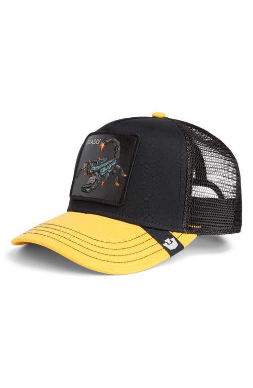 Goorin Bros . Deadly Scorpion Patch Snapback Trucker Hat In Multi