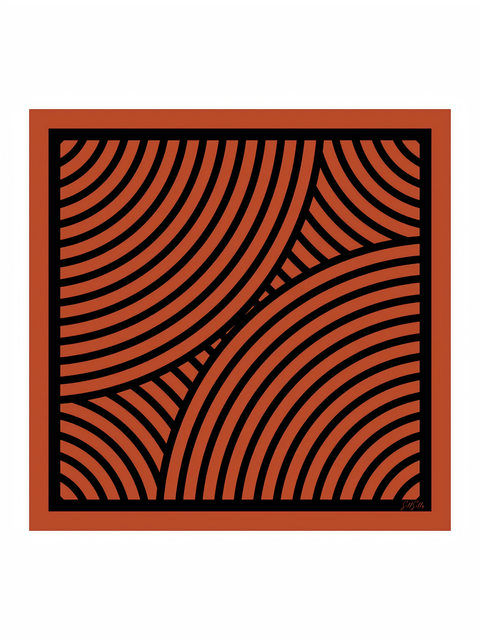 Printed Square Silk Scarf
