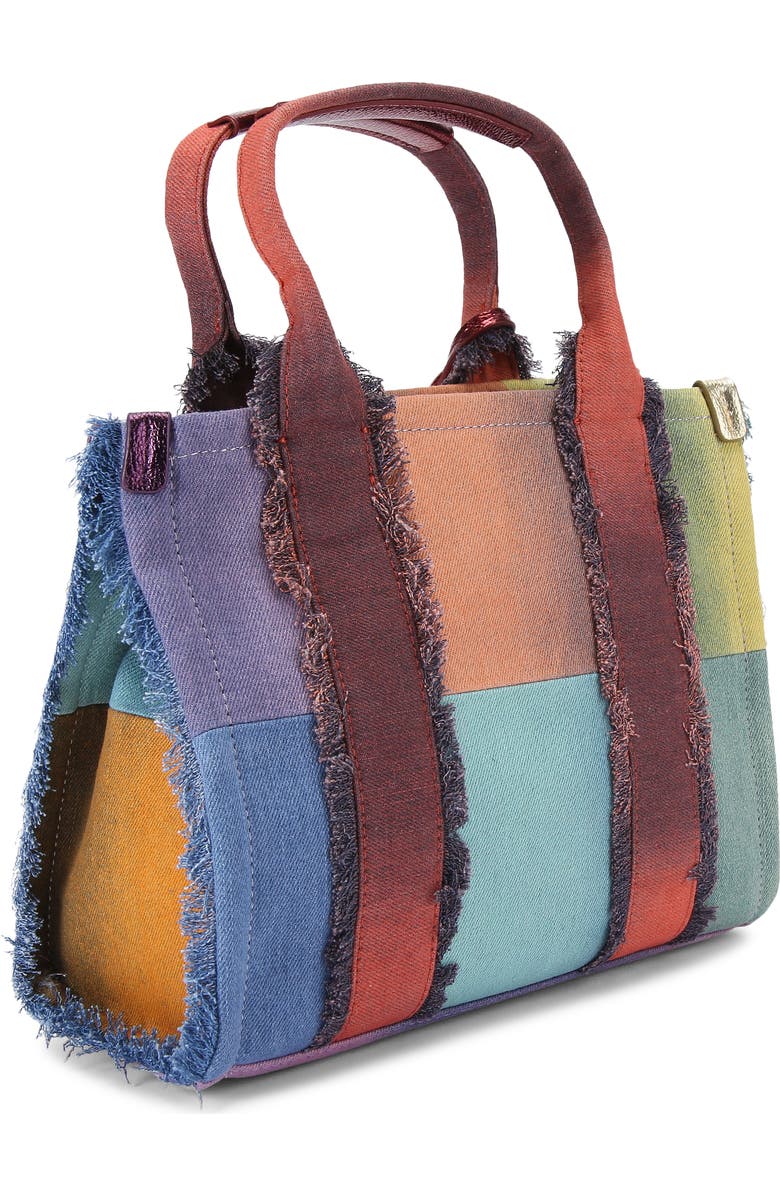Kurt Geiger London Small Southbank Patchwork Denim Tote, Alternate, color,