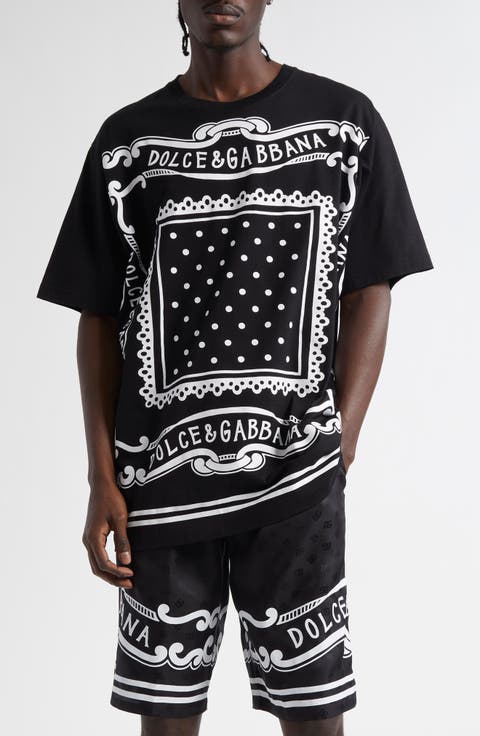 Bandana Print Cotton T-Shirt