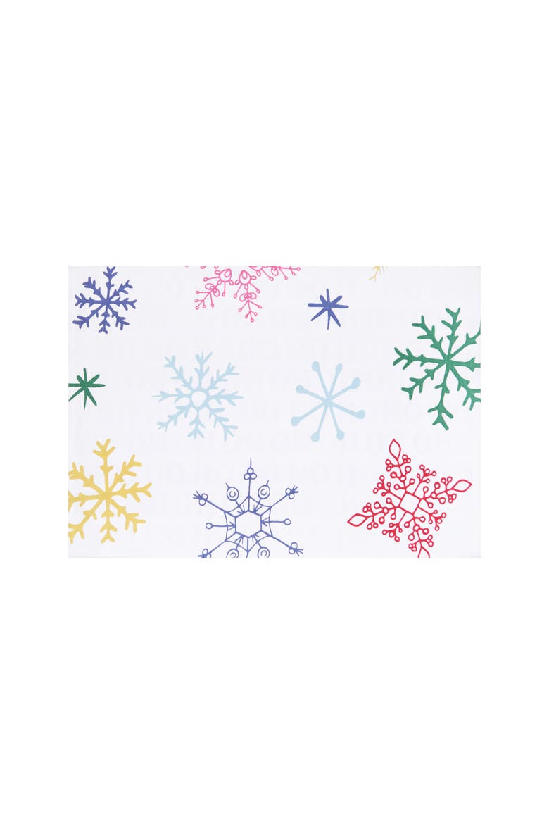 Boho Ho Placemats Set of 4, 14" x 20", Main, color, White