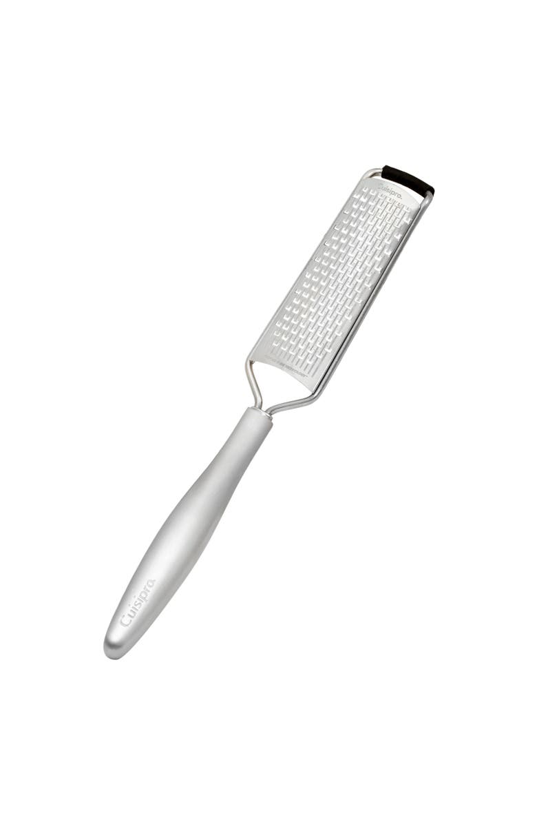 CUISIPRO Piccolo 8-Inch Fine Zester/Grater, Stainless Steel, Alternate, color, Silver