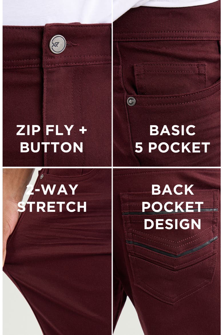 Commuter Stretch Cotton Blend Pants, Alternate, color, FIG