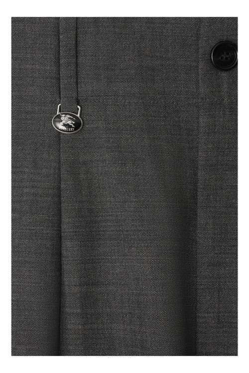 Burberry Wool Tailored Trousers In Gray