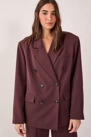 NASTY GAL Double Breasted Oversized Blazer