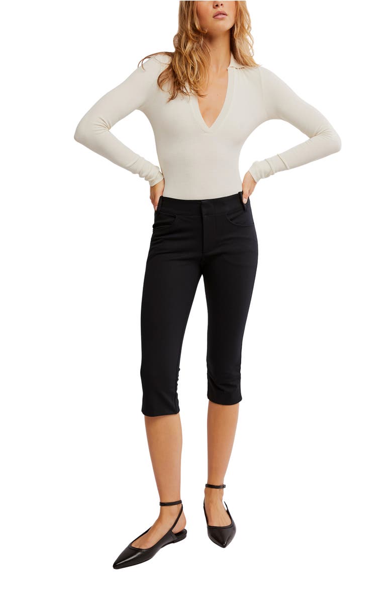 Bette Super Slim Capri Pants, Alternate, color, BLACK