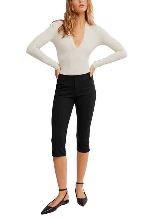 FREE PEOPLE FREE PEOPLE BETTE SUPER SLIM CAPRI PANTS