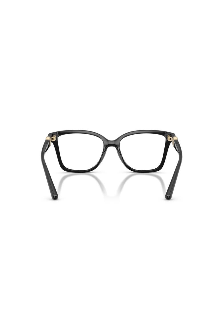 54mm Square optical glasses, Alternate, color, Black