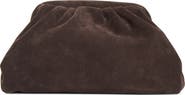 Reiss Large Mia Suede Frame Clutch