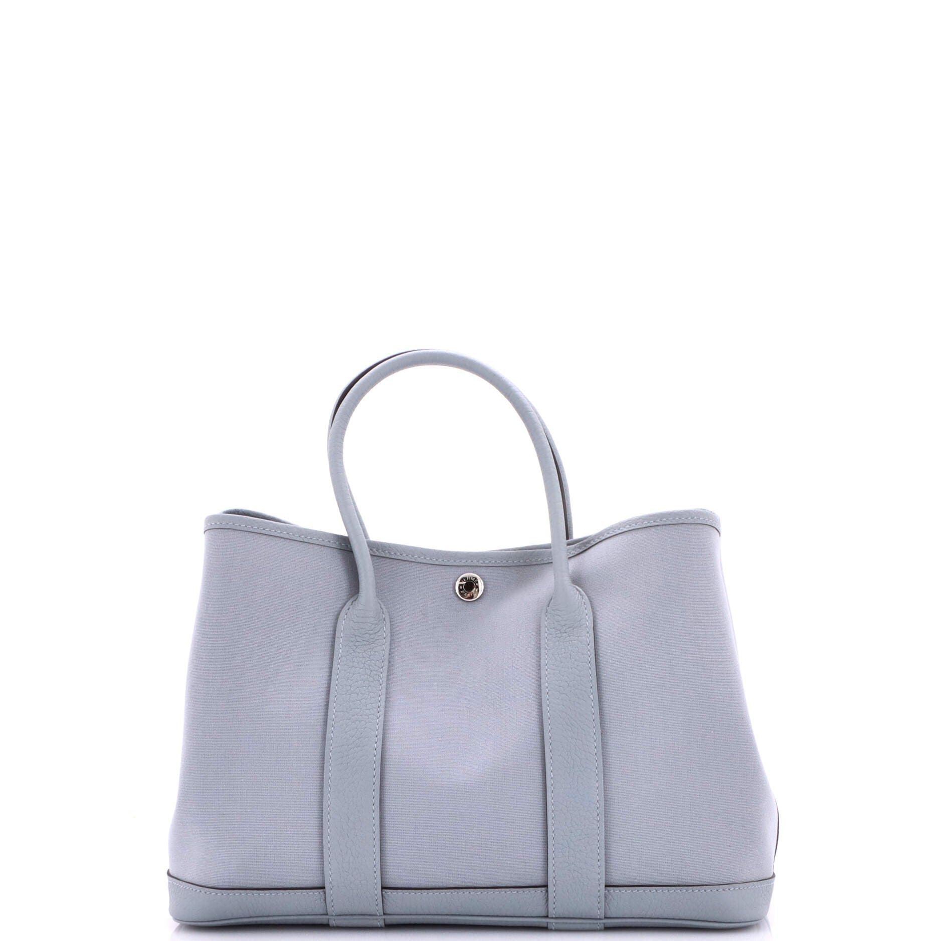 Garden Party Tote Toile and Leather 30, Alternate, color, Grey