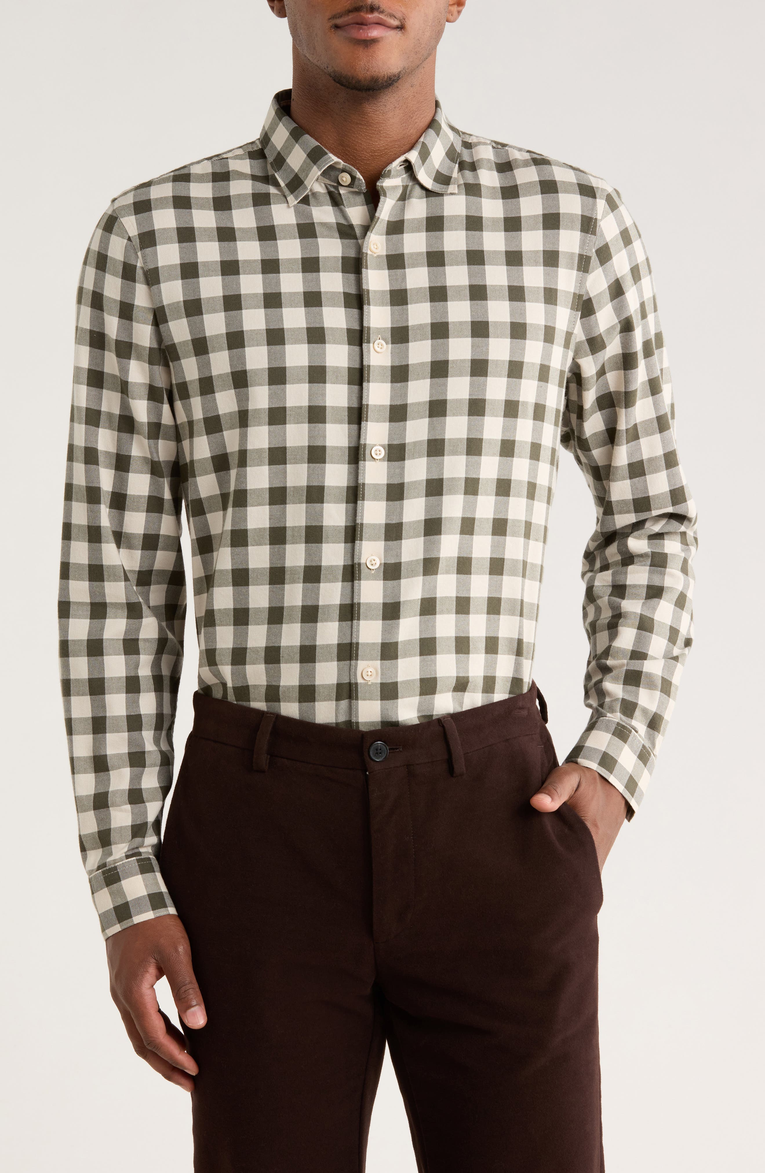 Flannel Button-Up Shirt - image 5