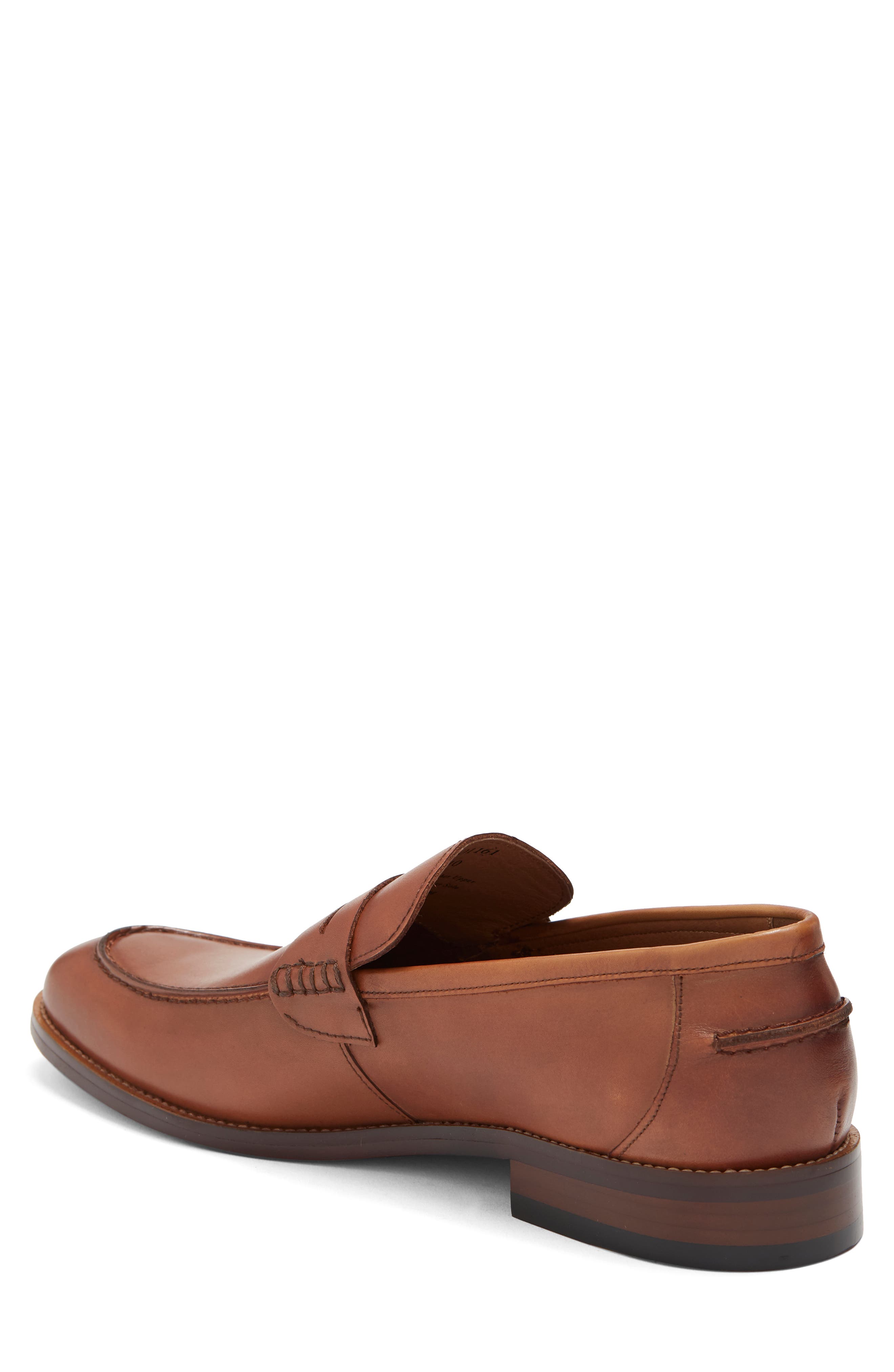 WINTHROP Hamilton Leather Loafer, Alternate, color, Cognac