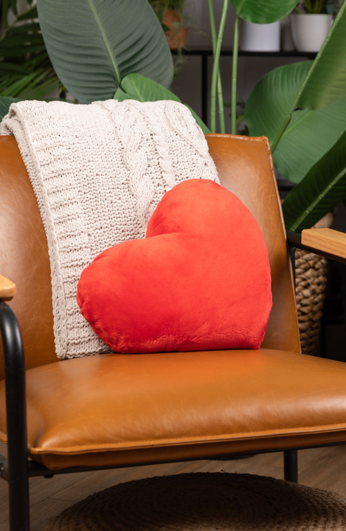 Hugimals World Heart To Hug Pillow In Red