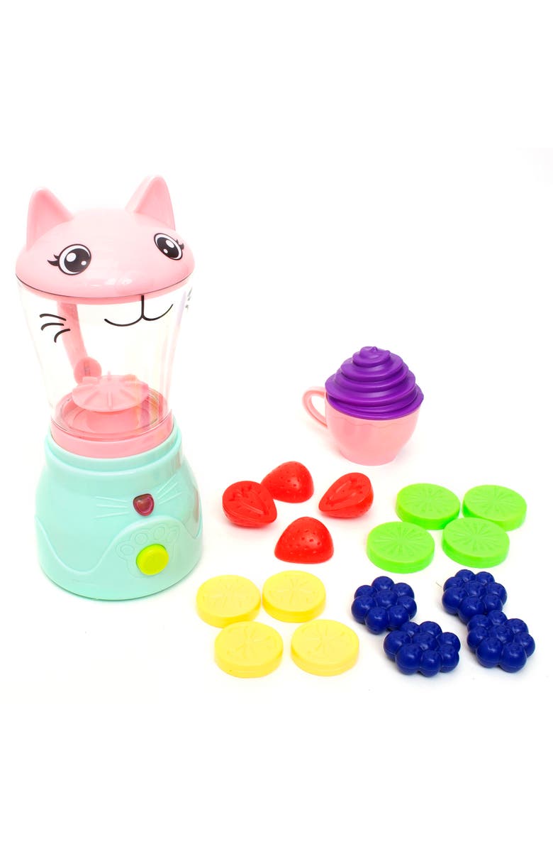 Zoo Troop Kitty Smoothie Maker Kitchen Playset,19 Pieces, Main, color, Multicolored