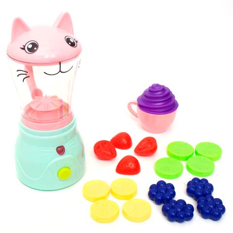 Kitty Smoothie Maker Kitchen Playset,19 Pieces
