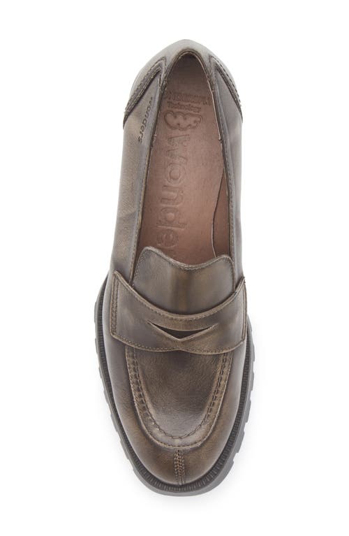 Wonders G-7201 Penny Loafer Lug Pump In Gray