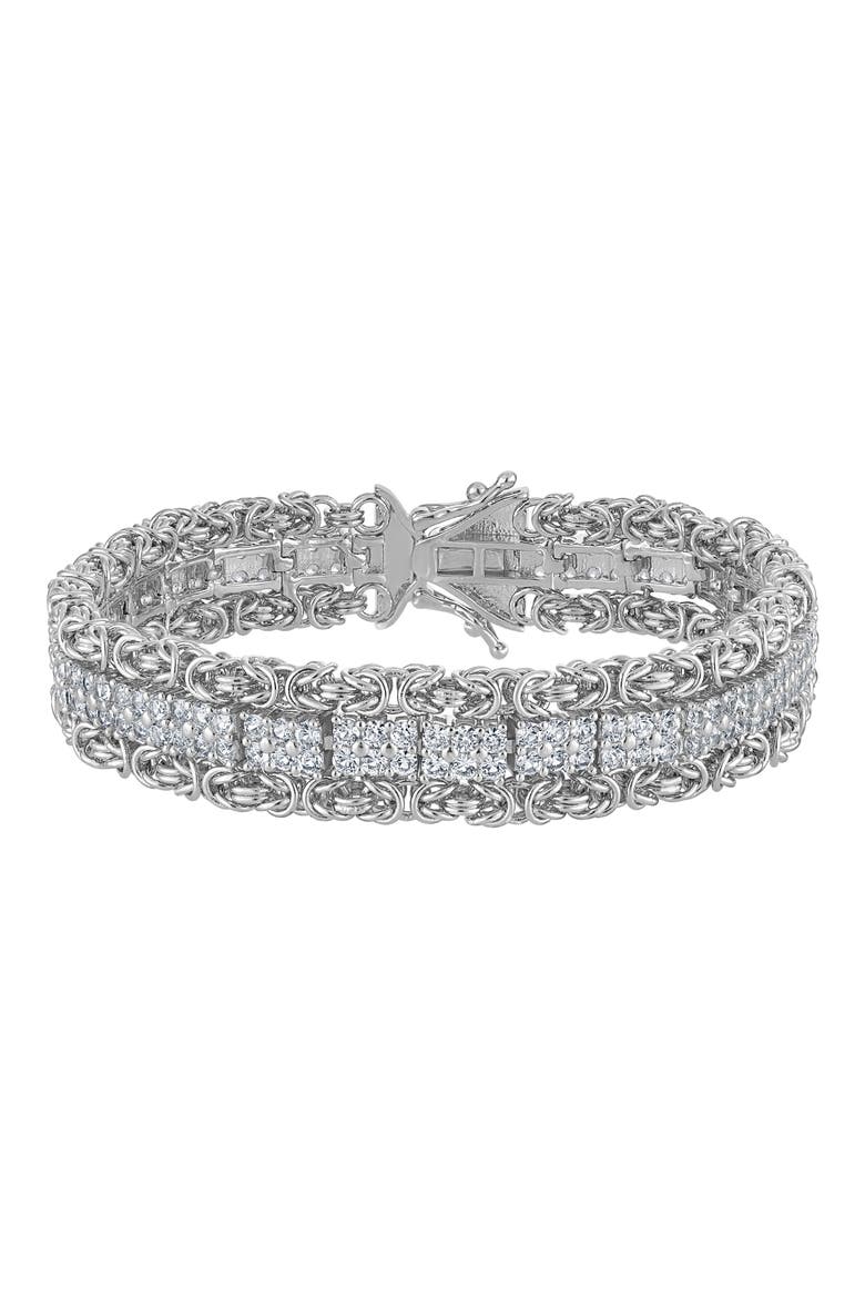 Lab-Grown Sapphire Bracelet, Main, color, WHITE