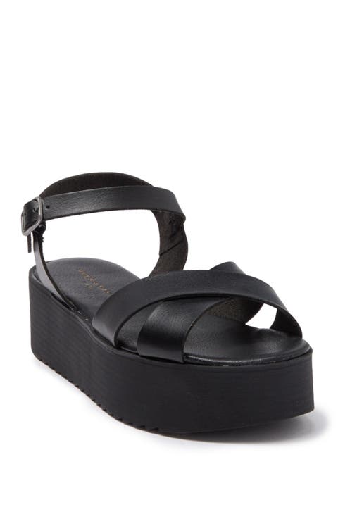 Timberly Cross Strap Platform Sandal