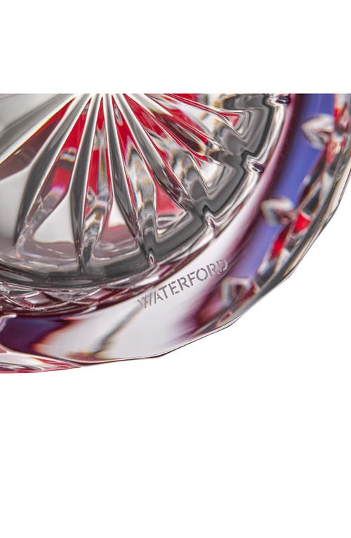 Waterford Lismore Red Crystal Bowl In Red