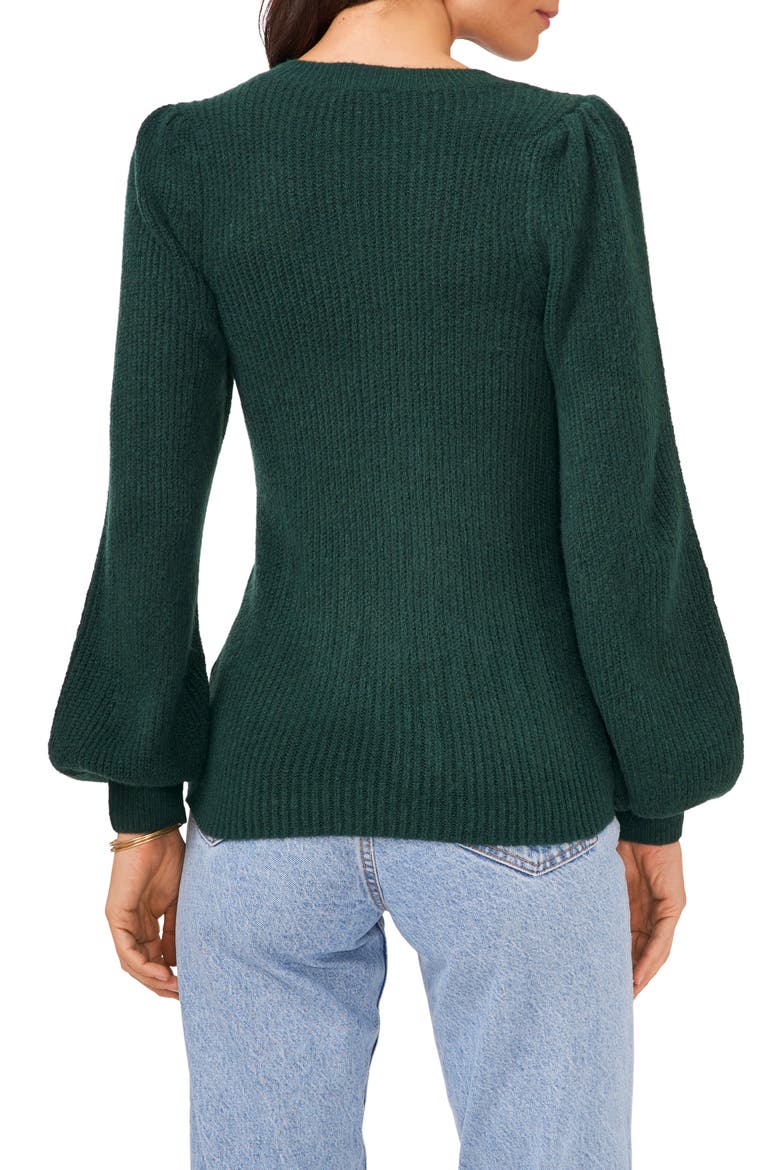 Balloon Sleeve Sweater, Alternate, color, WINDSOR MOSS