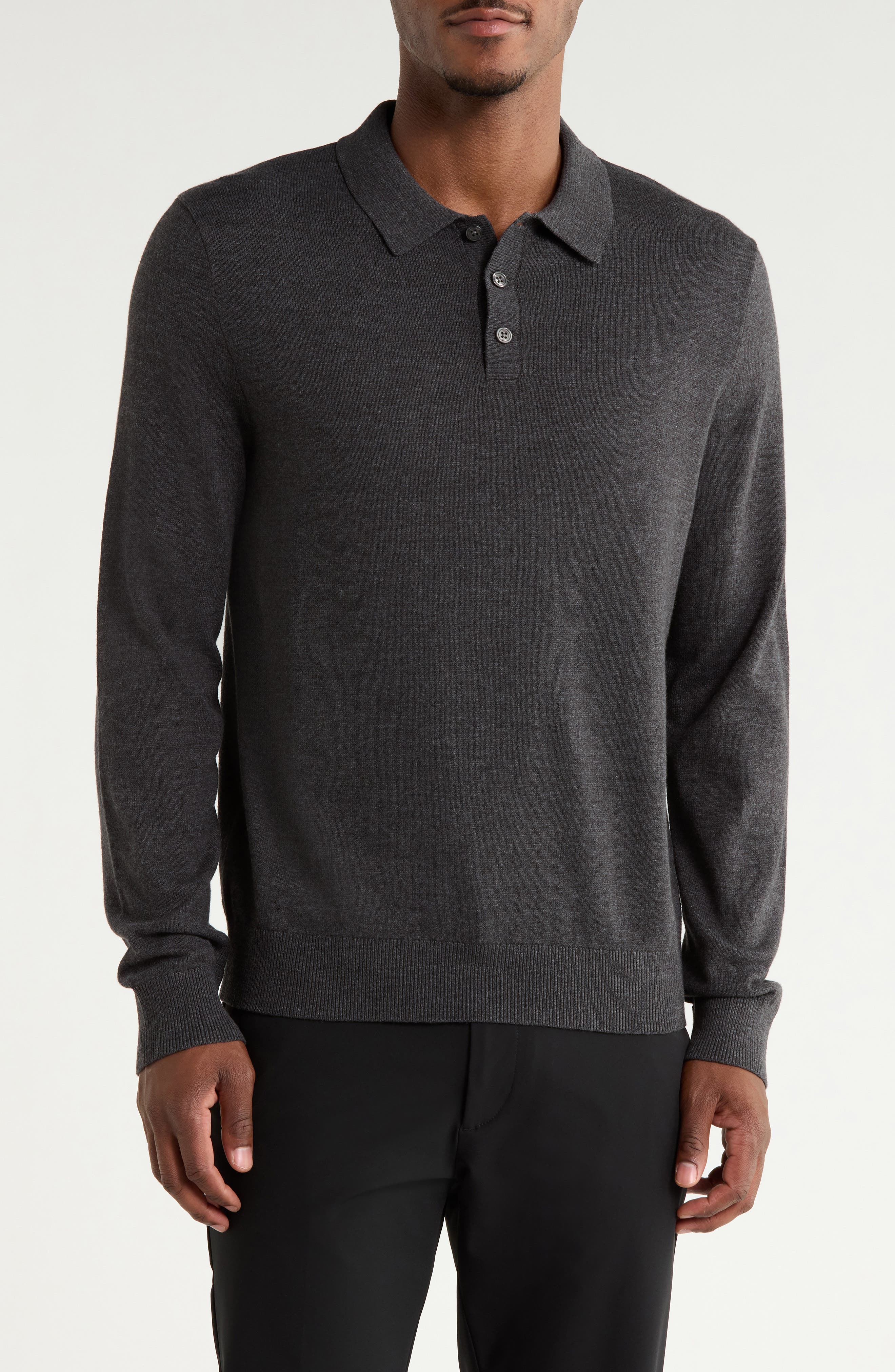 Long Sleeve Polo Sweater