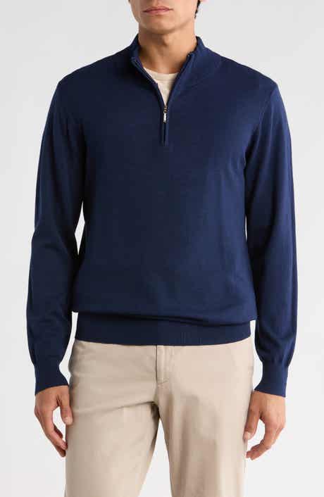 Slim Fit Quarter Zip Sweater