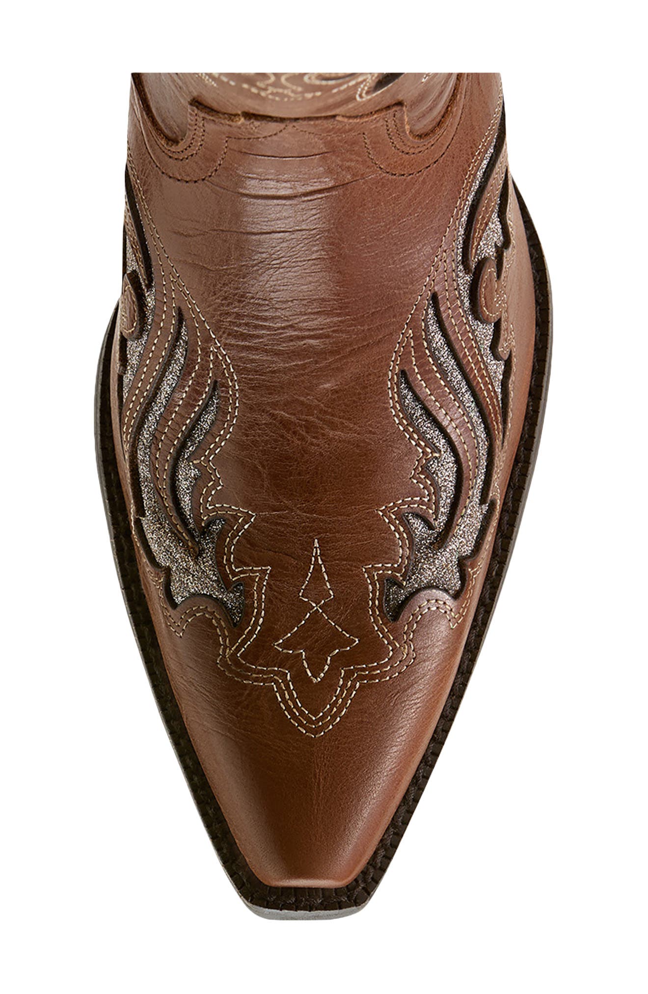 Ariat Heritage Bliss X Toe Western Boot, Alternate, color, Dark Tan