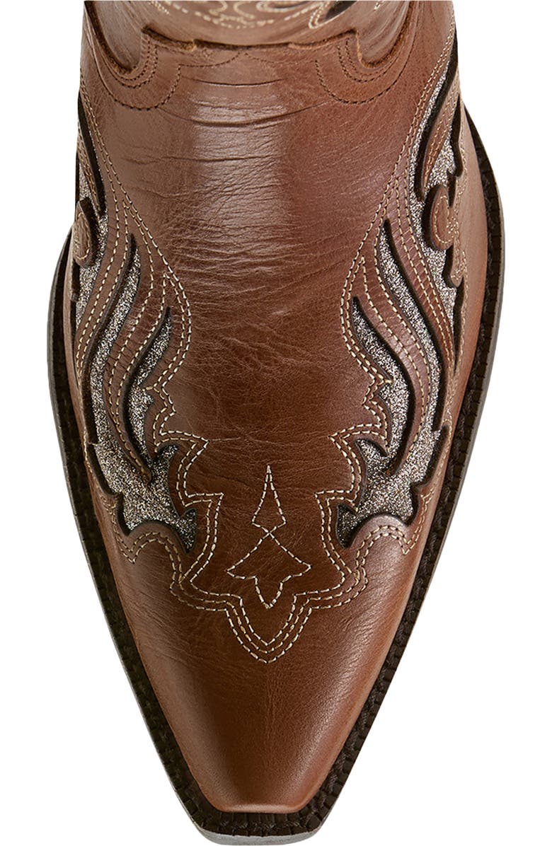 Ariat Heritage Bliss X Toe Western Boot, Alternate, color, Dark Tan