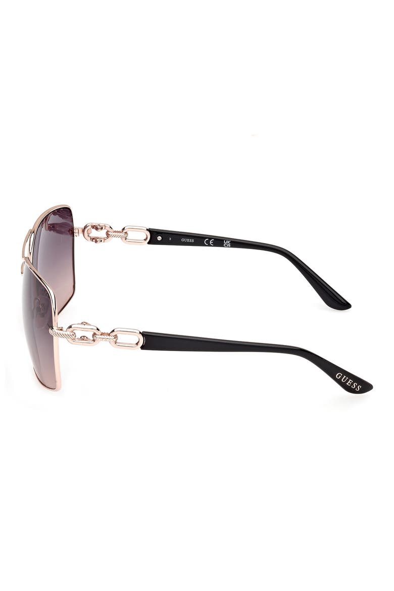 Navigator Sunglasses, Alternate, color, ROSE GOLD / GRADIENT SMOKE