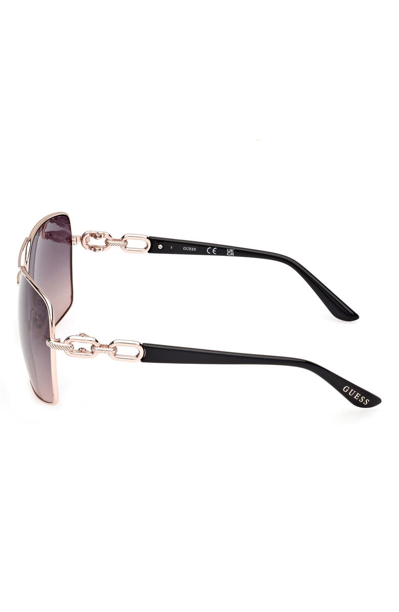 GUESS Navigator Sunglasses, Alternate, color, Rose Gold / Gradient Smoke
