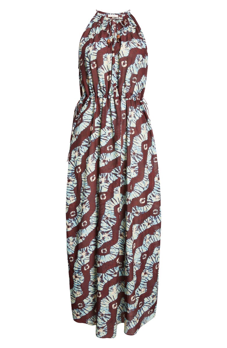 Ulla Johnson Cora Tie Neck Cover-Up Dress, Alternate, color, 