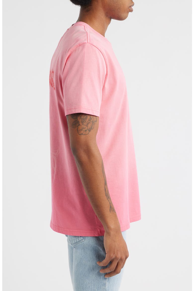 Liam Pink Cyber Metal Logo Graphic T-Shirt, Alternate, color, PINK CYBER METAL
