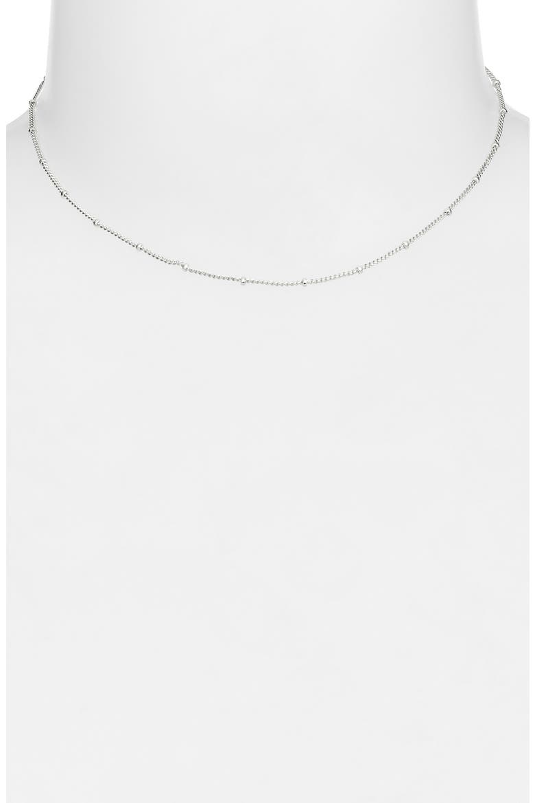 Baby Station Chain Necklace, Alternate, color, SILVER