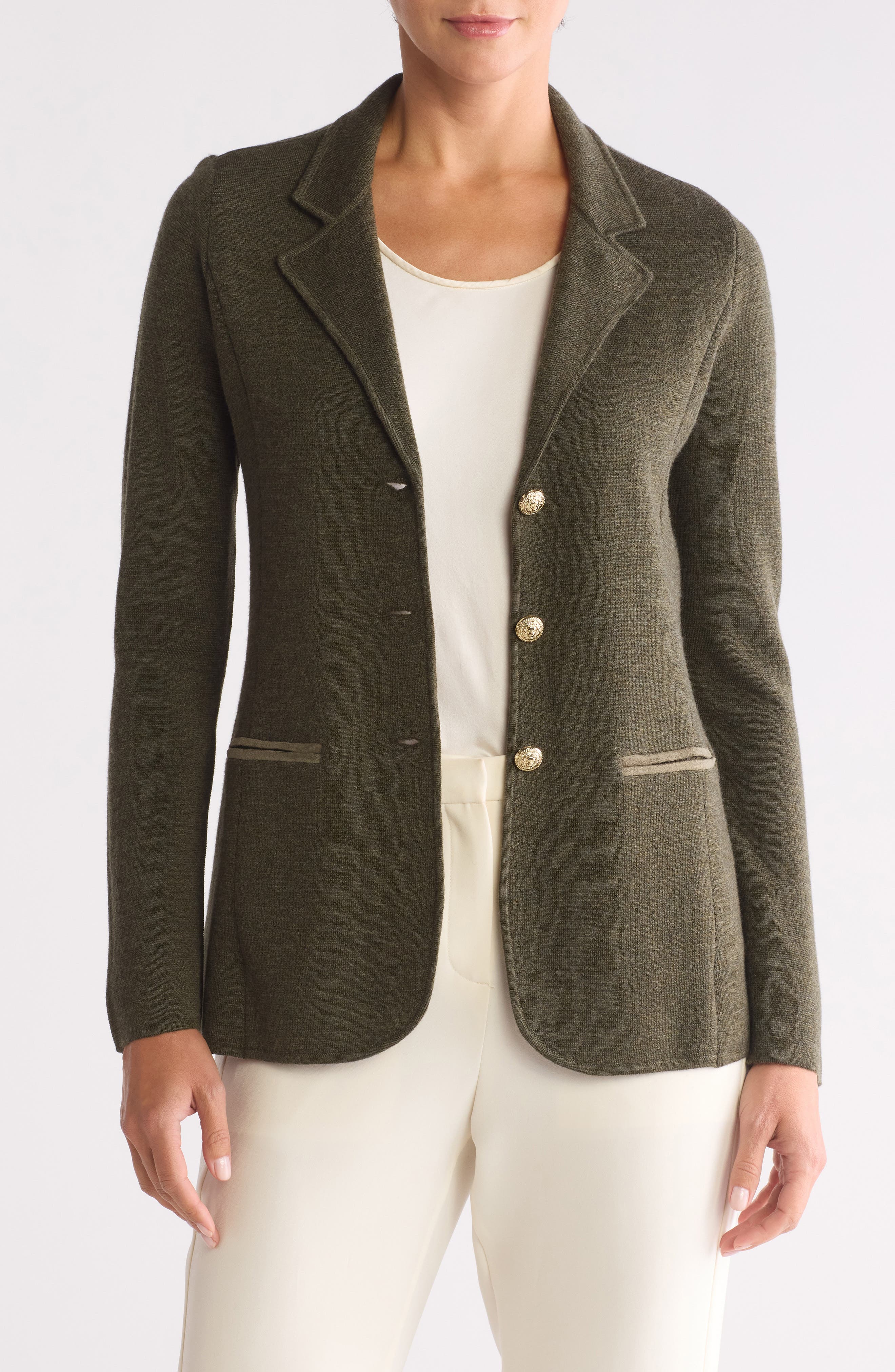 Bruno Magli Merino Wool Blazer