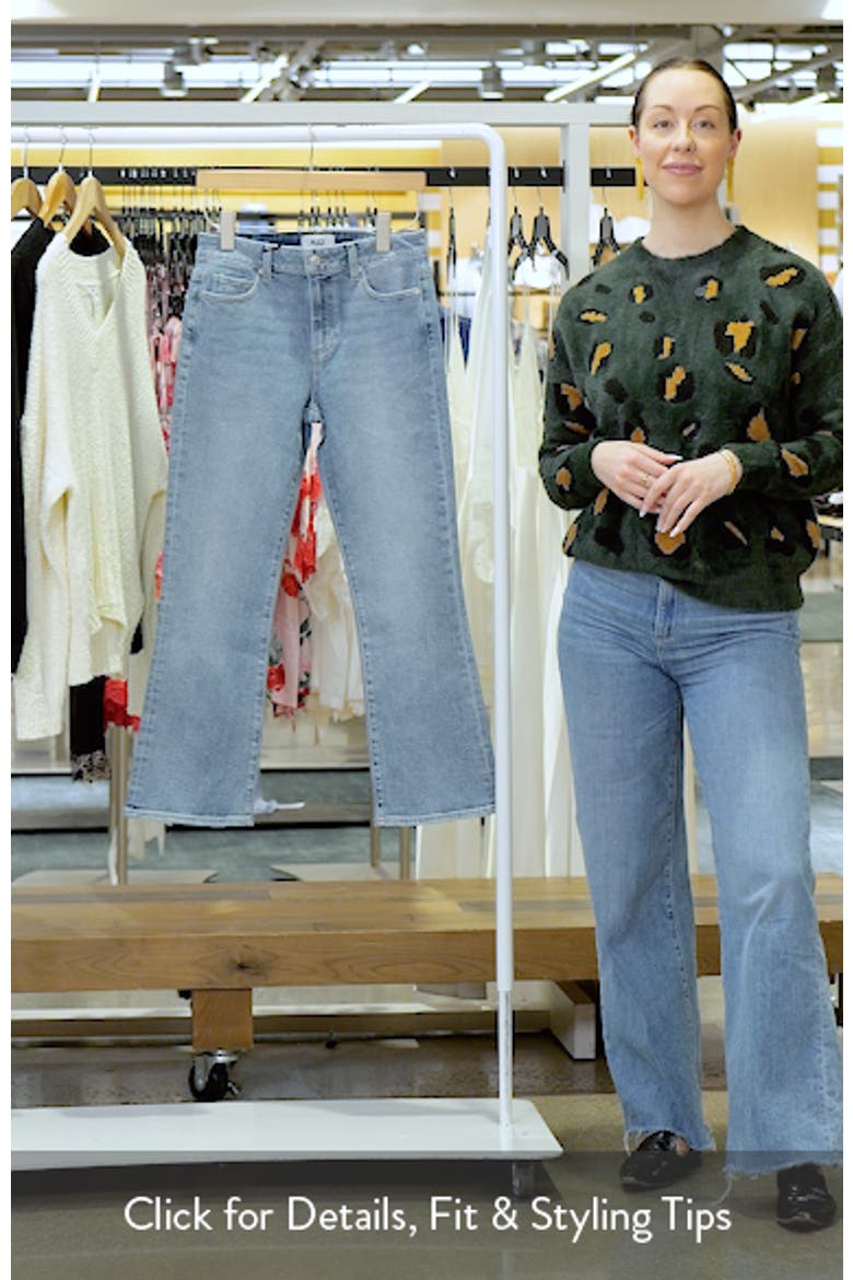 Mason Mid Rise Crop Bootcut Jeans video