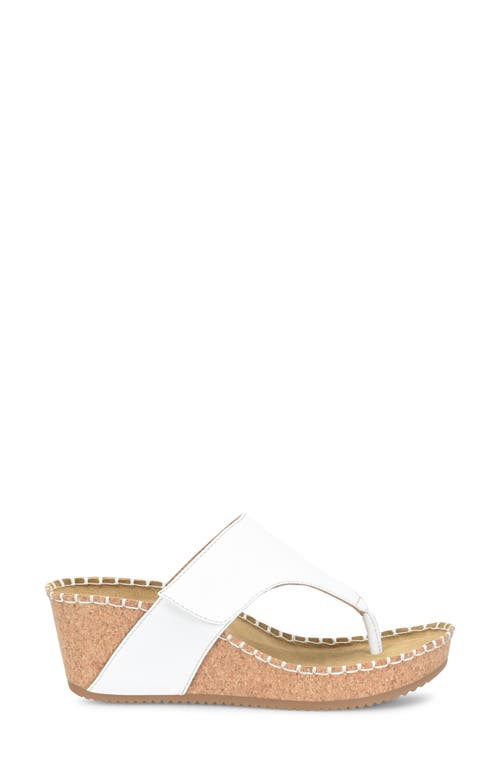 Comfortiva Edwyn Platform Wedge In White