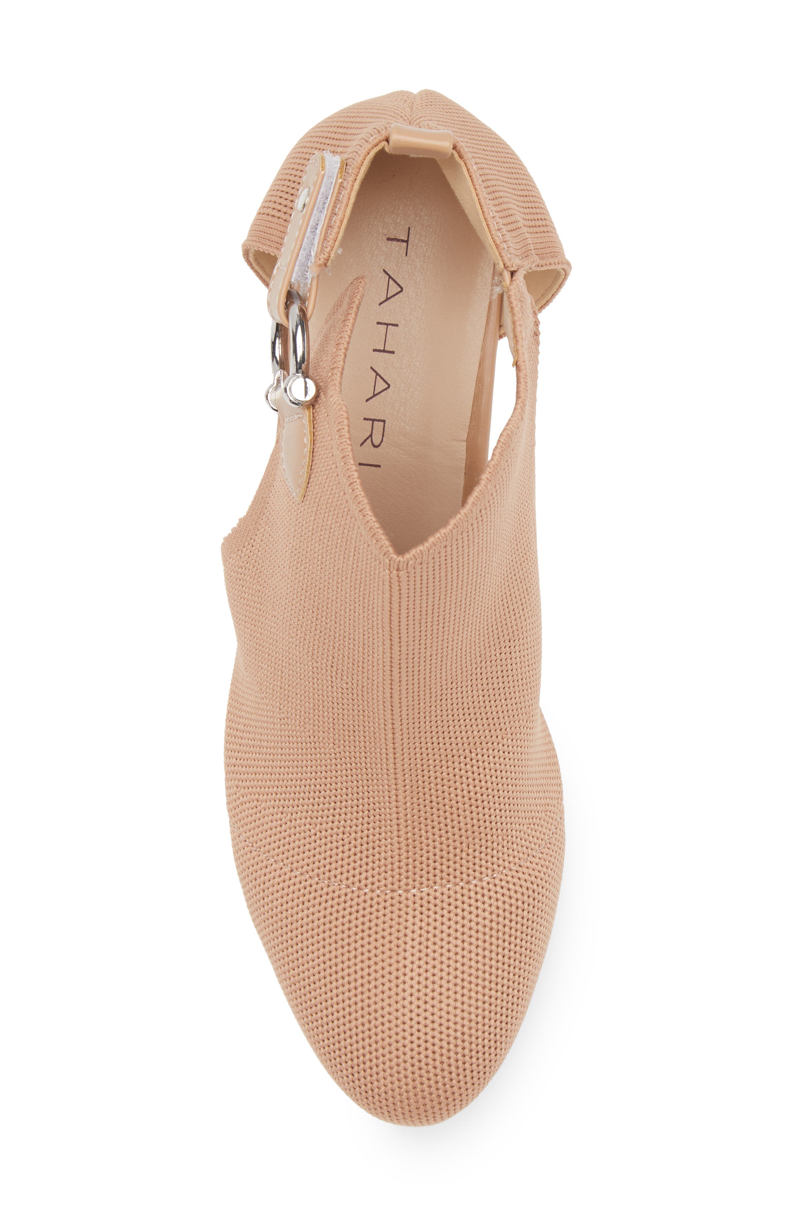 Tahari Hardware Knit Bootie, Alternate, color, 