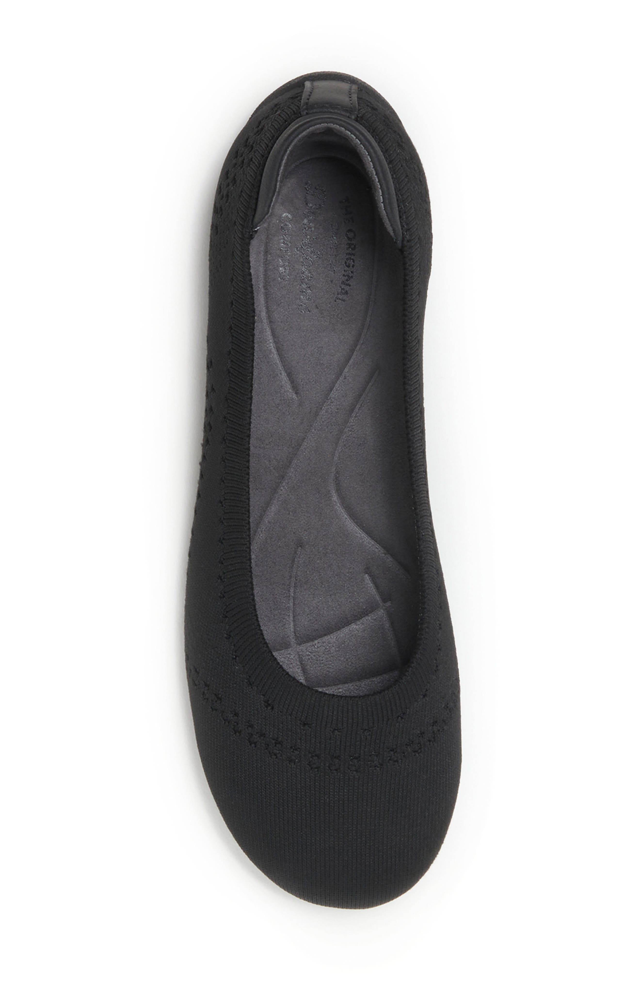 Misty Ballet Flat, Alternate, color, BLACK SOLID