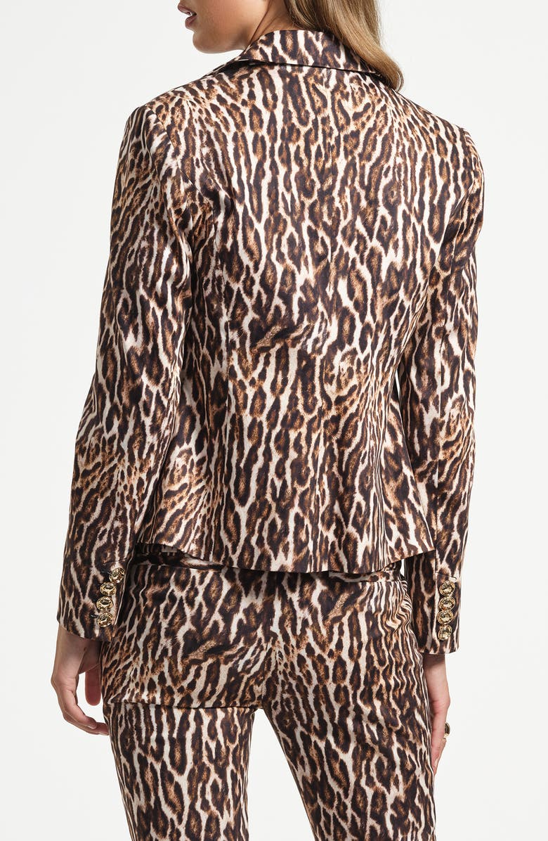 Isaac Mizrahi New York Sateen Jacket, Alternate, color, Leopard