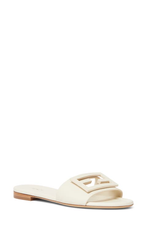 Baguette Leather Slide Sandal
